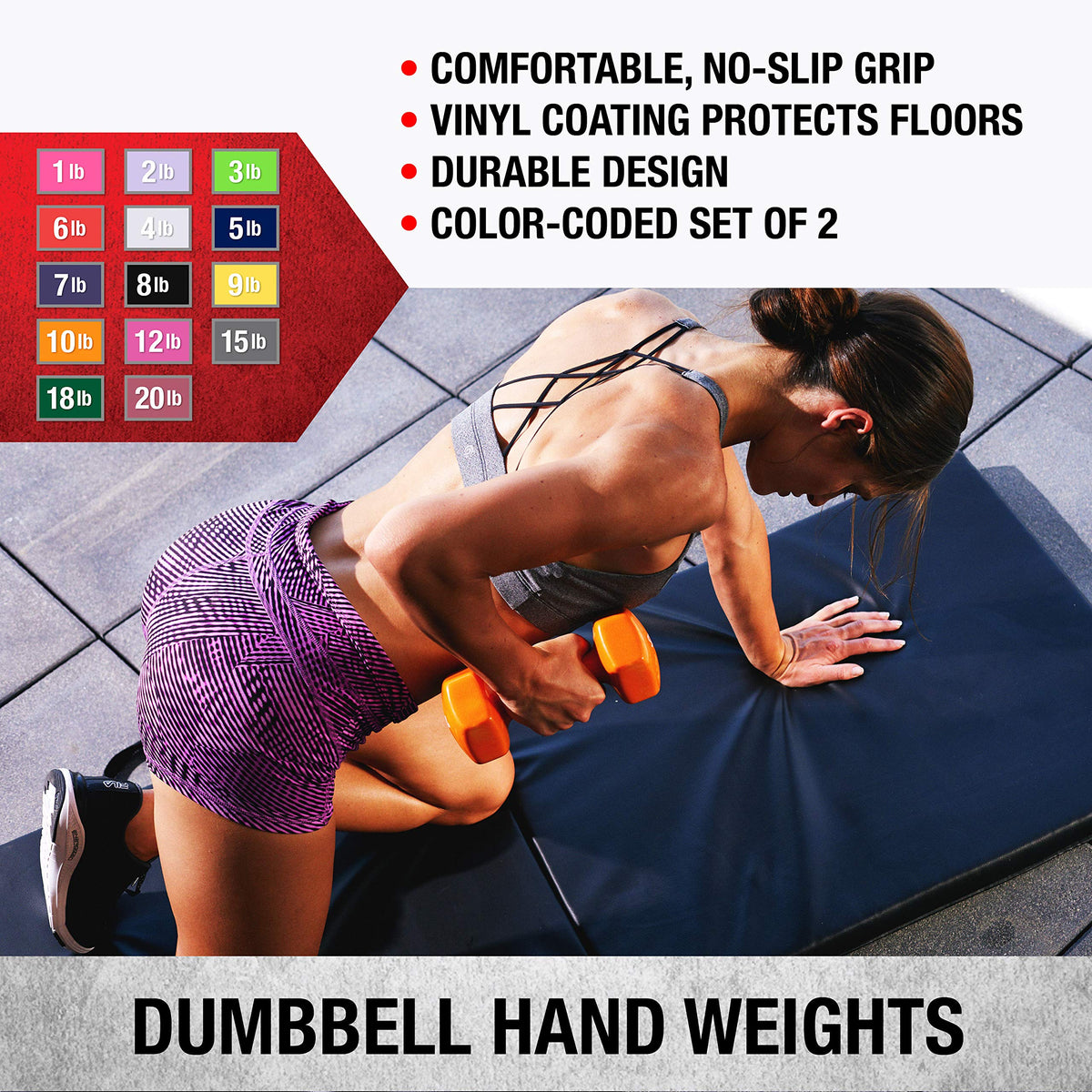 Vinyl Coated Dumbbells Set of 2 N373978